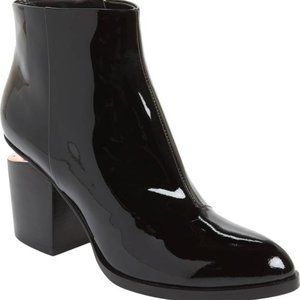 Alexander Wang Patent Leather Gabi Bootie with Rose Gold